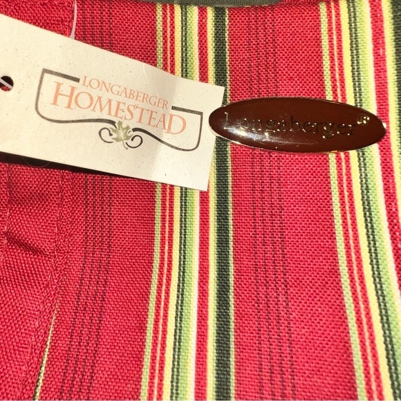 Longaberger Homestead Women’s One of a Kind Schnauzer Striped Small Tote Bag NWT - Picture 14 of 16